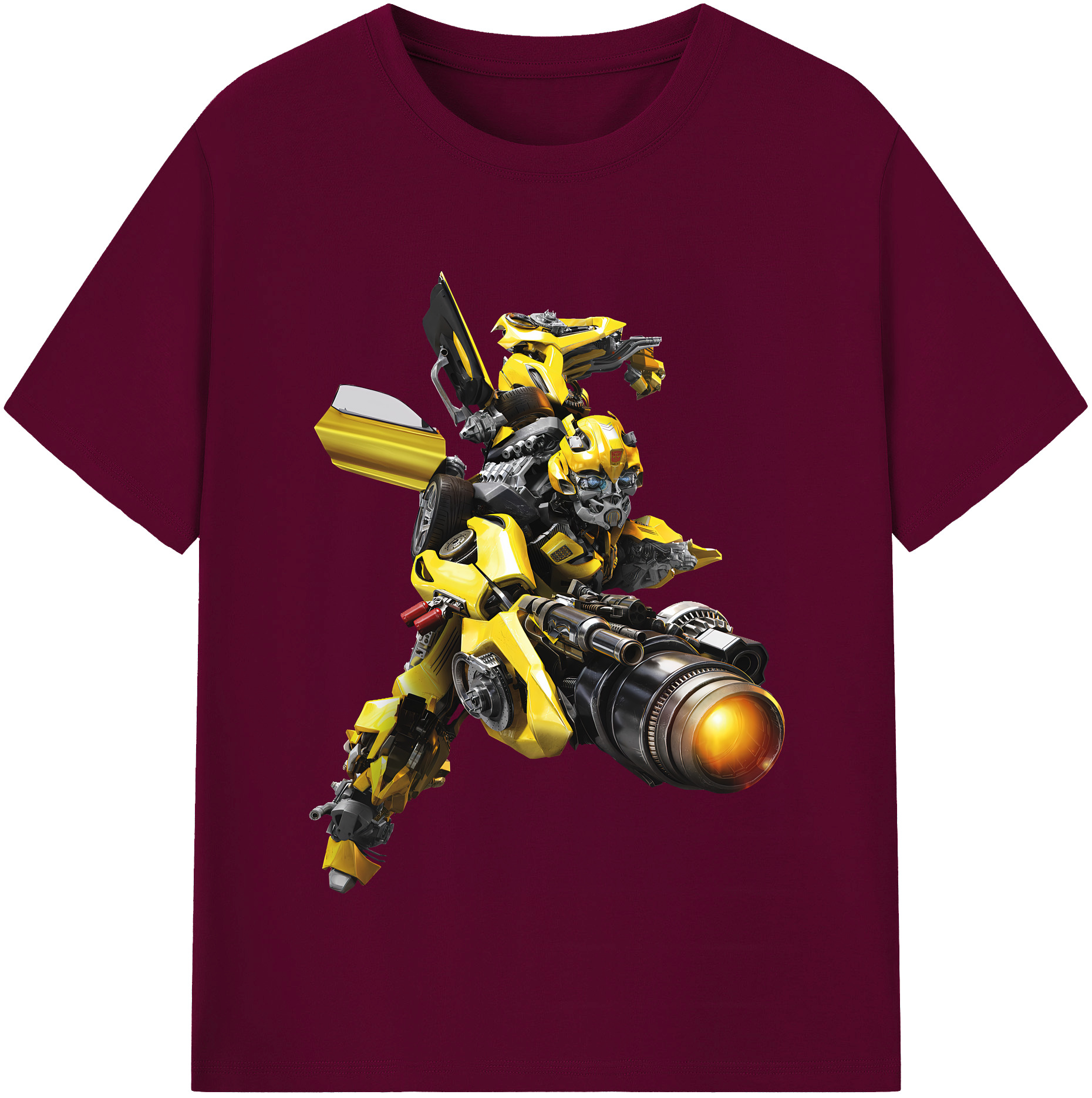 （画像用） Transformers トランスフォーマー レディースカジュアルプリントTシャツ（綿100％）
